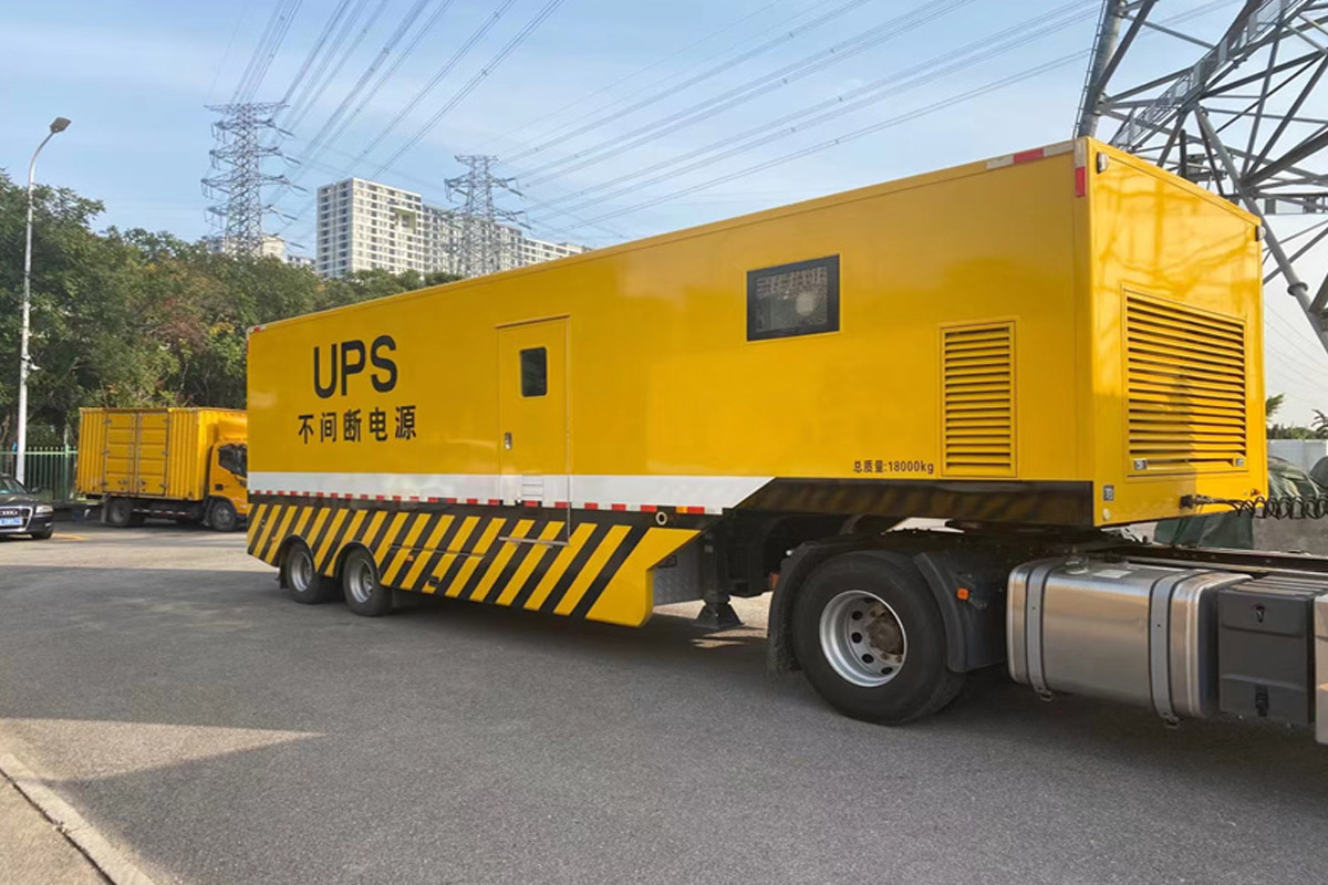 宜城发电机租赁施工现场